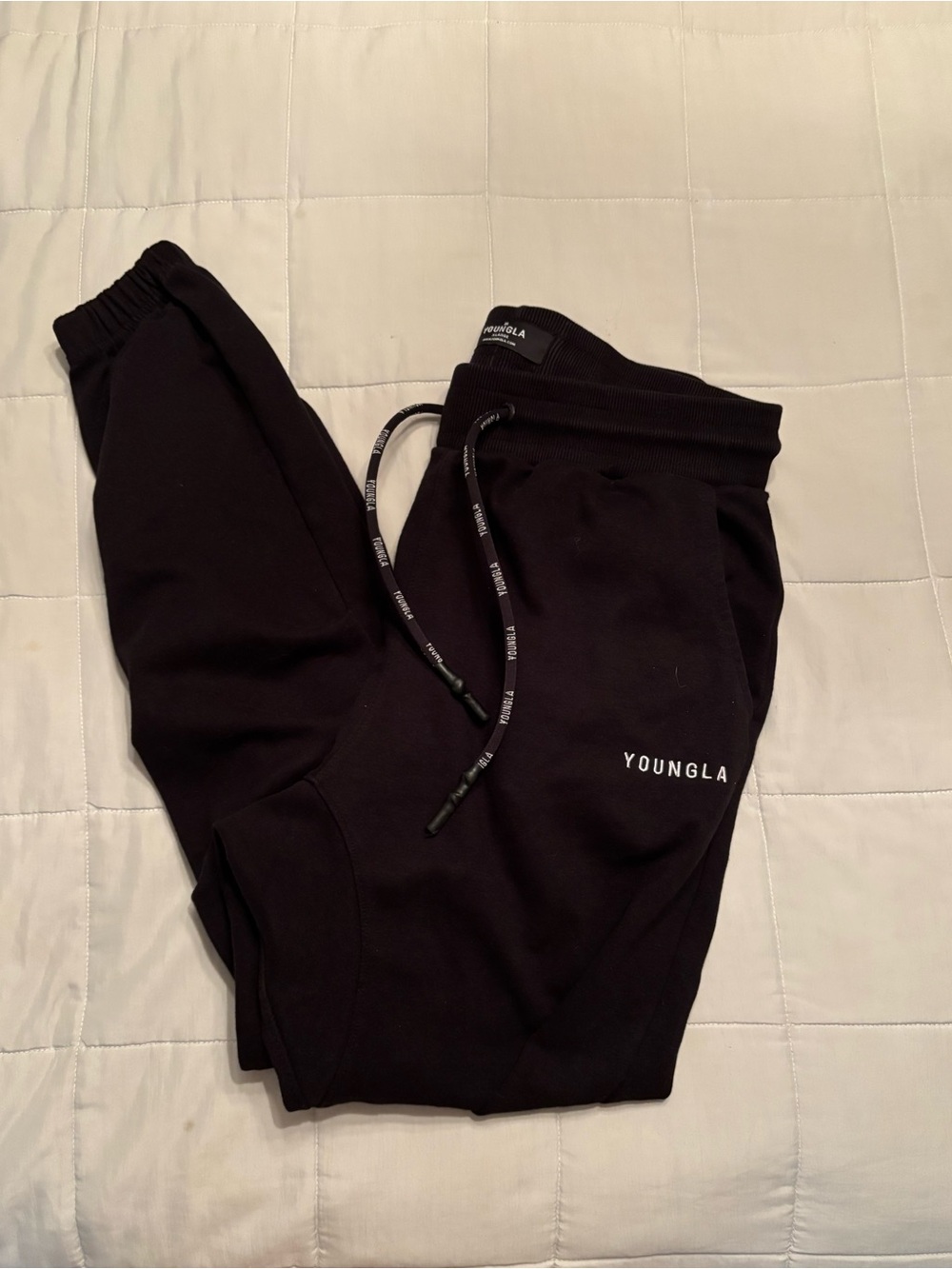 YoungLA 210 Black Kick Back Joggers
